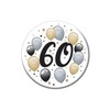 Elegantný balónikový odznak s číslom 60 , 5,5cm