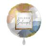 17 inch Boldog Szülinapot Golden Birthday Frame fóliový balón 