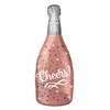 Fóliový balón Rosegold šampanské Cheers , 66 cm
