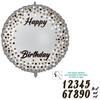 18 inch Personalised Milestone fóliový balón s meniteľnými číslami k narodeninám