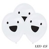 Haloweenske LED balóny s motívom duchov - 4 ks