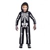 Kostým kostra s kapucňou pre 10-12 rokov