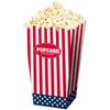 Krabičky na popcorn s motívom americkej zástavy, 4 ks