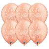 Latexové balóny svadobné s nápisom Sok Boldogságot , 6kusov/28 cm