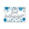 Magnetka s nápisom: Sok Boldogságot! Kék Konfettis Hűtőmágnes