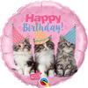 18 inch Studio Pets - Birthday Kittens fóliový narodeninový balón