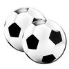 Okrúhle party servítky so vzorom futbalovej lopty - 20 ks