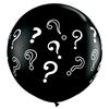 3 feet Question Marks Onyx Black balóny (2 ks/balenie)