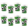 Papierové party poháre futbal - Football - 200 ml, 8  ks