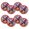 Papierové party taniere Pavúčí muž - Spiderman Crime Fighter - 20 cm, 8 ks