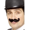 Elegantné čierne fúzy