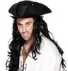 Pirátsky klobúk čierny