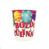Party poháre s motívom balónov a maďarským nápisom Boldog Szülinapot - 250 ml, 6 ks