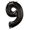 34 inch Number 9 Onyx Black - čierny (onyx) fóliový balón číslo 9