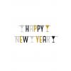 Písmenkový Silvestrovský párty banner Happy New Year  165 cm