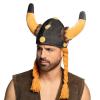 Plyšová vikingská čiapka s vrkočmi