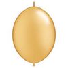 12 inch Metallic Gold Quick Link zlatý balón (50 ks/bal)