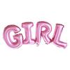 Ružový nápis GIRL balón na plnenie vzduchom k narodeniu bábätka
