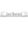 Svadobná kordónová páska - Just Married, 15 m