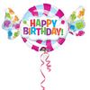 Sweet Shop Happy Birthday Super Shape narodeninový fóliový balón
