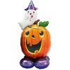 Tekvica a duch - Airloonz Fóliový balón na  Halloween 142cm