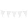 Veľká biela vlajková girlanda - 10 m