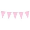 Veľká ružová vlajková girlanda - 10 m