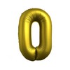 34 inch Chrom Gold Super Shape fóliový balón číslo 0