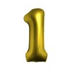 34 inch Chrom Gold Super Shape fóliový balón číslo 1