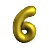 34 inch Chrom Gold Super Shape fóliový balón číslo 6