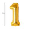 Zlatý fóliový balón číslo 1, 86 cm