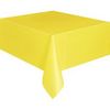 Žltý plastový party obrus - 1,4 m x 2,8 m