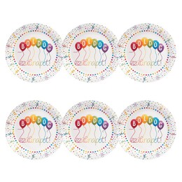 Streamers párty taniere s nápisom Boldog Szülinapot! 6ks ,23cm