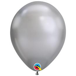 11 inch Chrome Silver - strieborné okrúhle balóny (6 ks/balenie)
