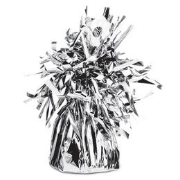 Strieborné závažie na balóny so strapcami - 170 g