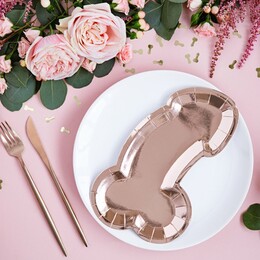 Taniere staroružové v tvare penisu na dámsku rozlúčku so slobodou 6ks