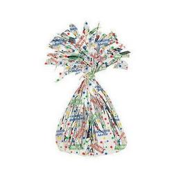 Happy Birthday strapcové fóliové ťažítko na balóny - 170 g