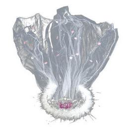 Tiara - svietiaca, so závojom, na rozlúčku so slobodou