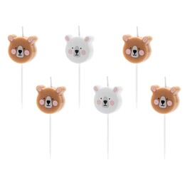 Tortové sviečky macíkovia 6 kusov