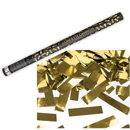 Vystreľovacie konfety - zlaté obdĺžniky, 80 cm