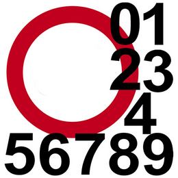 Zákazová značka s číslicami ? 40 cm