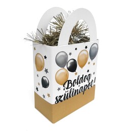Závažie na balóny mini darčeková taška Boldog Szülinapot - 120 gr.
