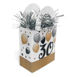Závažie na balóny mini darčeková taška elegant s č. 30 - 120 gramm