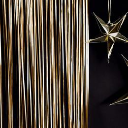 Zlatá dekorácia na dvere - 90 cm x 250 cm