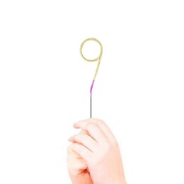 Zlato ružová prskavka v tvare čísla - 9