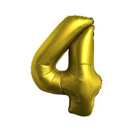 34 inch Chrom Gold Super Shape fóliový balón číslo 4